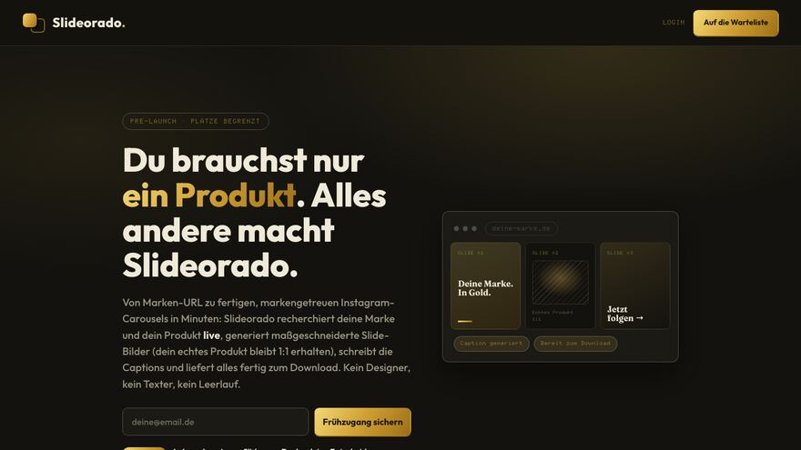 Vorschau der Website Slideorado